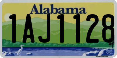 AL license plate 1AJ1128
