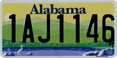 AL license plate 1AJ1146
