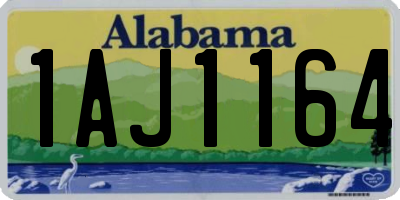AL license plate 1AJ1164