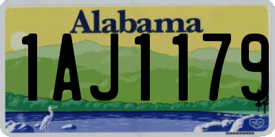 AL license plate 1AJ1179