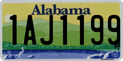 AL license plate 1AJ1199