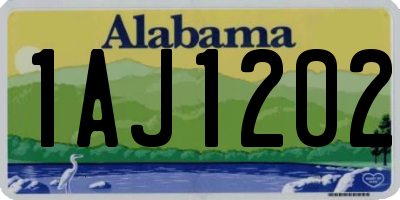 AL license plate 1AJ1202