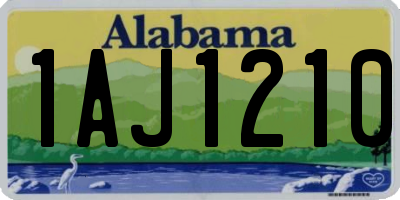AL license plate 1AJ1210