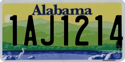 AL license plate 1AJ1214
