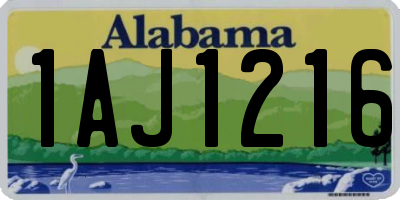 AL license plate 1AJ1216