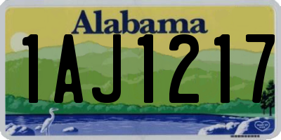 AL license plate 1AJ1217