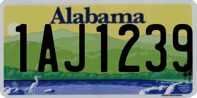 AL license plate 1AJ1239