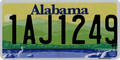 AL license plate 1AJ1249