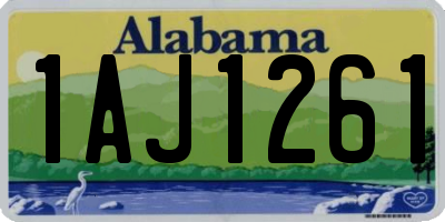 AL license plate 1AJ1261