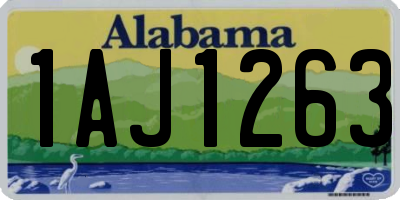 AL license plate 1AJ1263