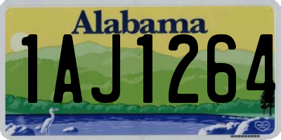 AL license plate 1AJ1264