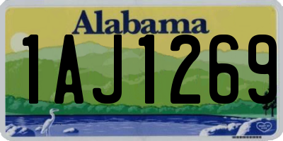 AL license plate 1AJ1269