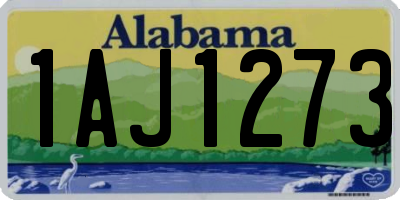 AL license plate 1AJ1273