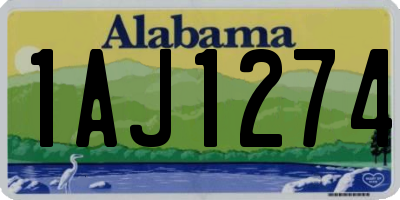 AL license plate 1AJ1274