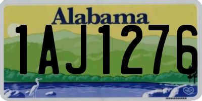 AL license plate 1AJ1276