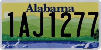 AL license plate 1AJ1277