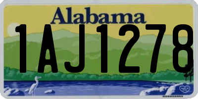 AL license plate 1AJ1278