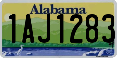 AL license plate 1AJ1283