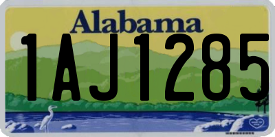 AL license plate 1AJ1285
