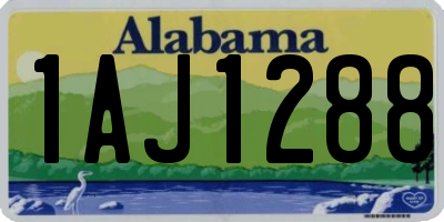 AL license plate 1AJ1288