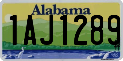AL license plate 1AJ1289