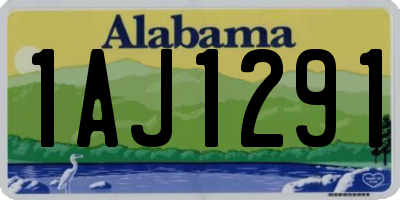 AL license plate 1AJ1291