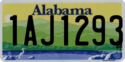AL license plate 1AJ1293