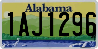 AL license plate 1AJ1296