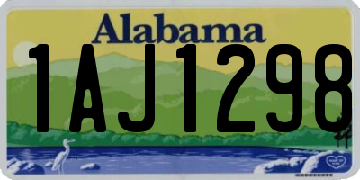 AL license plate 1AJ1298