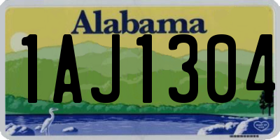 AL license plate 1AJ1304