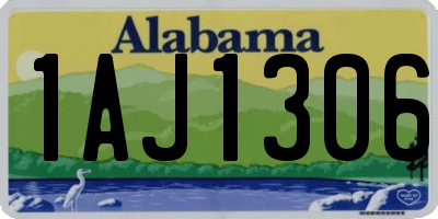 AL license plate 1AJ1306