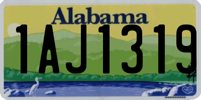 AL license plate 1AJ1319