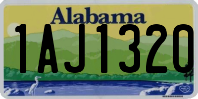 AL license plate 1AJ1320