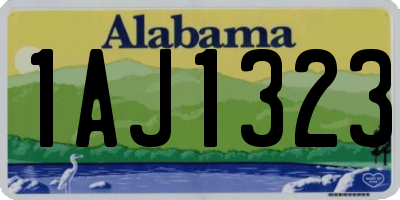 AL license plate 1AJ1323