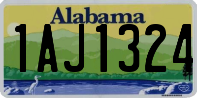 AL license plate 1AJ1324