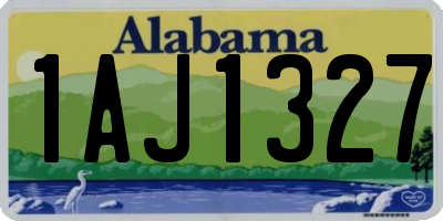 AL license plate 1AJ1327