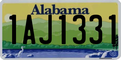 AL license plate 1AJ1331