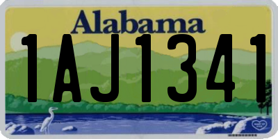 AL license plate 1AJ1341