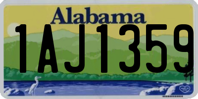 AL license plate 1AJ1359
