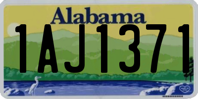 AL license plate 1AJ1371