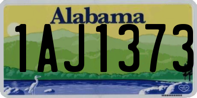 AL license plate 1AJ1373