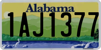 AL license plate 1AJ1377