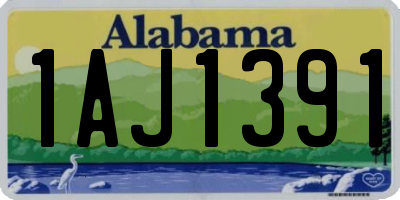 AL license plate 1AJ1391