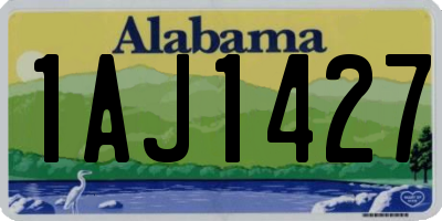 AL license plate 1AJ1427