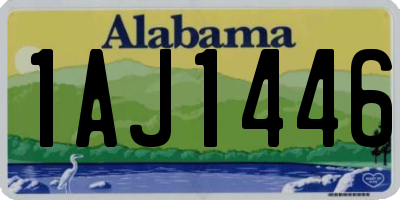 AL license plate 1AJ1446