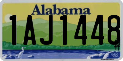 AL license plate 1AJ1448