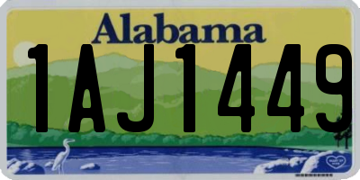 AL license plate 1AJ1449