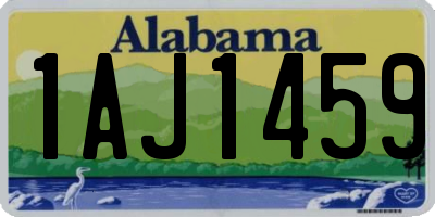 AL license plate 1AJ1459