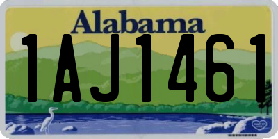 AL license plate 1AJ1461