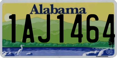 AL license plate 1AJ1464